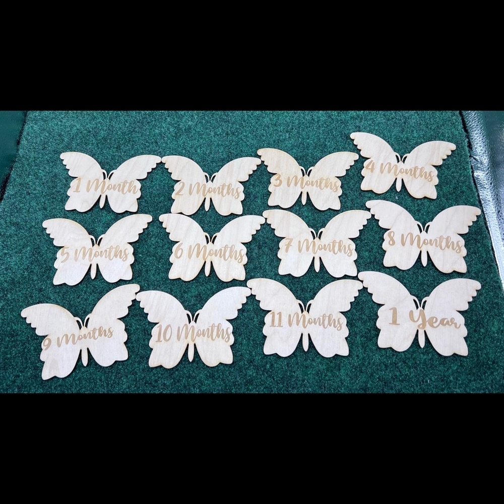 Butterfly Baby Monthly Milestone